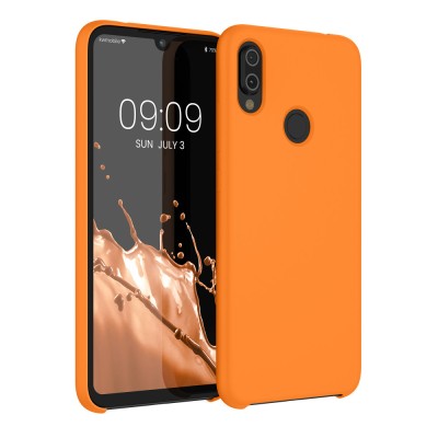 Husa Kwmobile pentru Xiaomi Redmi Note 7/Redmi Note 7 Pro, Portocaliu, Silicon, KWM0000102B030C foto