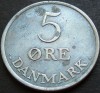 Moneda 5 ORE - DANEMARCA, anul 1962 * cod 4307 A, Europa