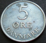 Moneda 5 ORE - DANEMARCA, anul 1962 * cod 4307 A