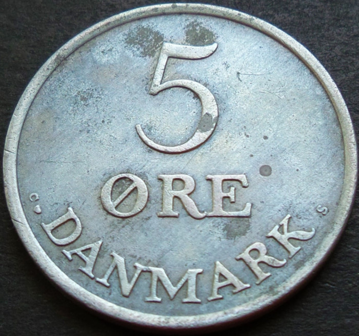 Moneda 5 ORE - DANEMARCA, anul 1962 * cod 4307 A