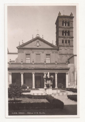 FV2-Carte Postala- ITALIA - Roma, Chiesa di S. Cecilia, necirculata foto