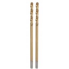 Burghiu pentru metal, nitrura de titan, 2 buc, 4 mm, Jufisto foto