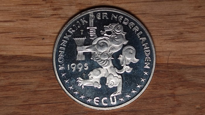 R08 Medalie / Token / Moneda comemorativa - Olanda 1 ECU 1995 - UNC PROOF