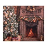 Cumpara ieftin Decor perete Craciun textil cu led 180x1x210 cm