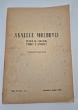 Carte veche 1942 Analele Moldovei Publicatie Trimestriala
