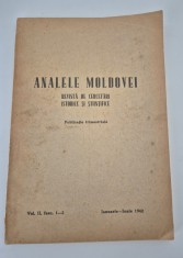 Carte veche 1942 Analele Moldovei Publicatie Trimestriala