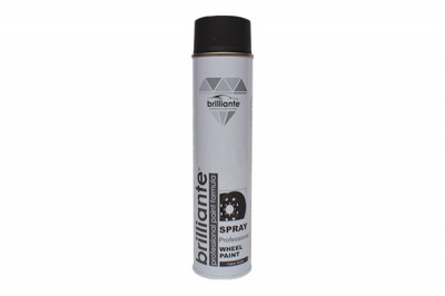 Vopsea Spray Pentru Jante Negru Mat 600 Ml Brilliante 138658 05239 foto