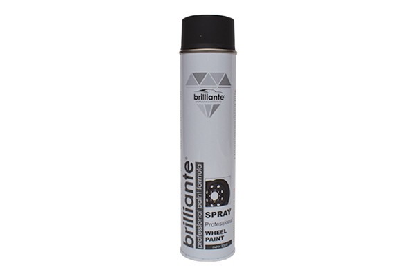 Vopsea Spray Pentru Jante Negru Mat 600 Ml Brilliante 138658 05239