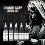 Set Tusuri Tatuaje XTREME Opaque Gray 5x30ml - Gri, Vegan, Steril