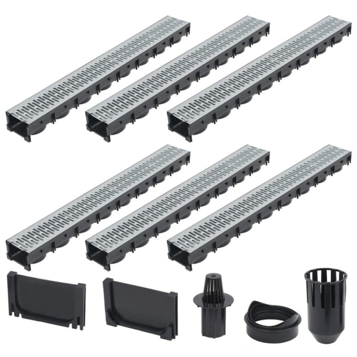 vidaXL Canale de drenaj 6 buc. Oțel galvanizat 6 m 142879