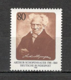 Germania.1988 200 ani nastere A.Schopenhauer-filozof MG.659, Nestampilat