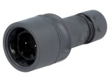 Conector circular mufă tată 2 pini Buccaneer 6000 nichelat