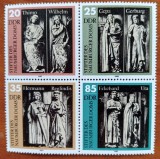 GERMANIA-DDR-&#039;&#039;ARTA -STATUI-BLOC DE 4VAL-MNH nestamp.