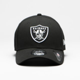 Șapcă Fotbal American 9Forty Las Vegas Raiders NFL Negru Adulți, New Era
