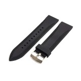 Curea de ceas neagra din silicon 18mm 20mm 22mm
