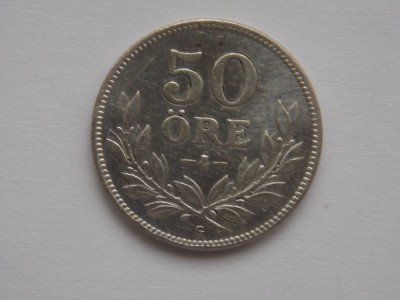50 ORE 1934 SUEDIA-argint foto