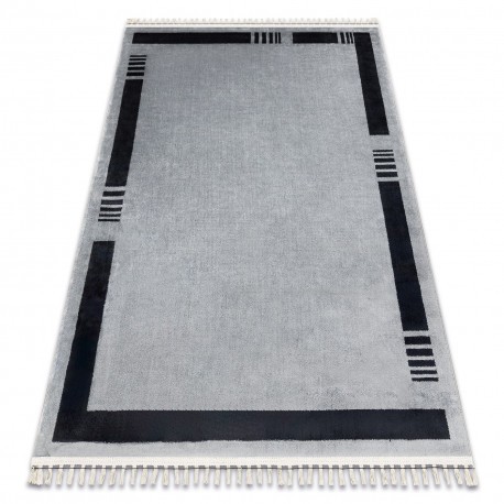 Covor AMOUR 53113D gri - Cadru, modern, elegant, 78x150 cm