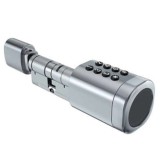 Cilindru smart SmartPass SEATTLE 65 Silver cu PIN, Bluetooth, RFID si IP65