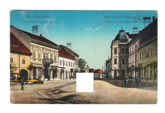 CP Sfantu Gheorghe - Piata General Averescu, circulata, 1919, impecabila