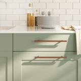 vidaXL M&acirc;nere de dulap, 5 buc., bronz, 192 mm, oțel inoxidabil