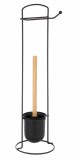 Perie toaleta cu suport hartie igienica 16 x 58,5 cm