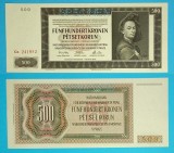 Bohemia Moravia 500 Korun 1942 &#039;Brandl&#039; aUNC+ serie: Ga 241852 p#12 Specimen