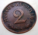2.989 GERMANIA 2 REICHSPFENNIG 1937 A, Europa, Bronz