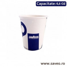 Pahare Carton Lavazza 6,5oz (192ml) 100 buc/set foto