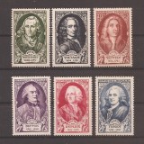 Franta 1949 - Francezi celebri, Cota 25 EURO, MNH
