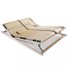 Gossi baza de pat cu sipci, 28 sipci, 7 zone, 100 x 200 cm