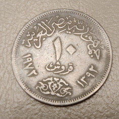 Egipt - 10 piastri / piastres (1972) monedă s002