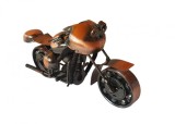 Cumpara ieftin Motocicleta decorativa, Din metal, Maro, 17 cm, 356-3D1