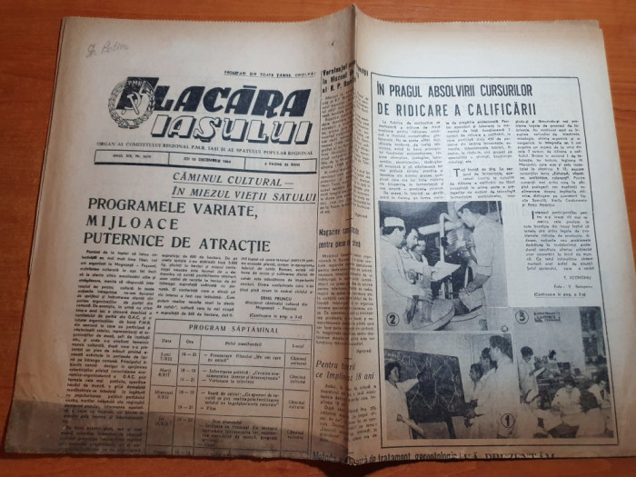 flacara iasului 10 decembrie 1964-articol statiunea borsec,si loc. dragalina