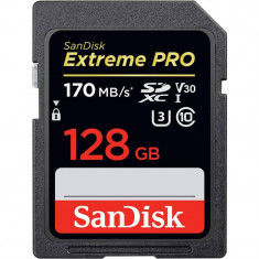 Card Sandisk Extreme PRO SDXC 128GB 170Mbs Clasa 10 U3 V30 foto