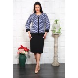 Compleu Elegant 2 piese Avada Indigo - 54Marimea