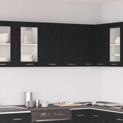 vidaXL Dulap suspendat Stejar negru 60 x 31 x 60 cm Lemn compozit foto