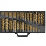 Set burghie titanate pentru metal in trusa 1-13mm,300 buc