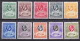 DB1 Colonii Gold Coast 1928 KGV Castel Accra 10 v. MNH, Nestampilat