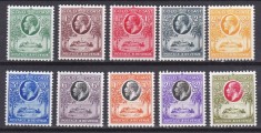 DB1 Colonii Gold Coast 1928 KGV Castel Accra 10 v. MNH foto