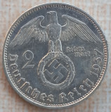 (A661) MONEDA DIN ARGINT GERMANIA - 2 REICHSMARK MARK 1937, LIT. A, NAZISTA, Europa