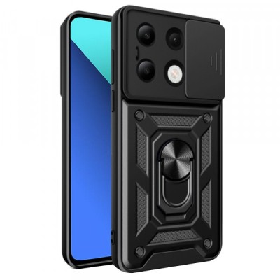 Husa pentru Xiaomi Redmi Note 13 4G, Techsuit, CamShield, Neagra foto