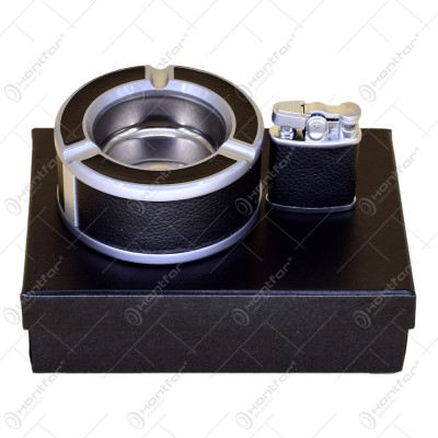 Set cadou 2 piese pentru barbati &amp;ndash; Scrumiera/Bricheta foto