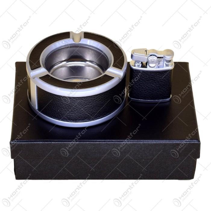 Set cadou 2 piese pentru barbati &ndash; Scrumiera/Bricheta