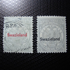 SWAZILAND 1892 SERIE STAMPILATA SI 1889 Mi. 1 NESTAMPILAT