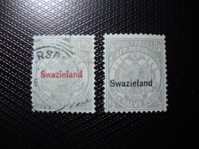 SWAZILAND 1892 SERIE STAMPILATA SI 1889 Mi. 1 NESTAMPILAT foto