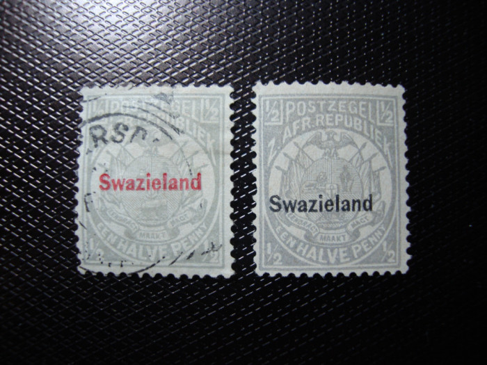 SWAZILAND 1892 SERIE STAMPILATA SI 1889 Mi. 1 NESTAMPILAT