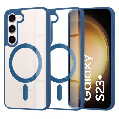 Husa MagSafe pentru Samsung Galaxy S23+ S916, Techsuit, Pro, Albastra foto