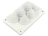 Garnitură cu 5 orificii TPE, IP67, pentru cabluri de 8-40mm