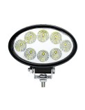 Proiector LED Auto Offroad Oval 24W/12V-24V, 1800 Lumeni, Flood Beam 90 grade, Xenon Bright