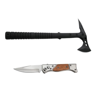 Set Topor Ideallstore&amp;reg;, Tactical Spirit, 40 cm, teaca inclusa si briceag de vanatoare AK foto